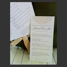 image of invitation - name menu Savanna H