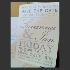 image of invitation - name Savanna H