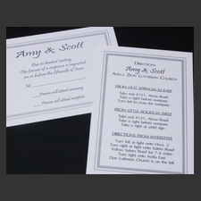 image of invitation - name direction Amy