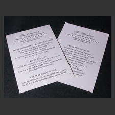 image of invitation - name direction Carrie
