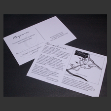 image of invitation - name direction Lauren W