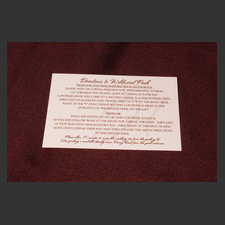 image of invitation - name direction Meredith B