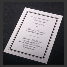 image of invitation - name reception Jennifer S