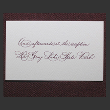 image of invitation - name reception Tizzie