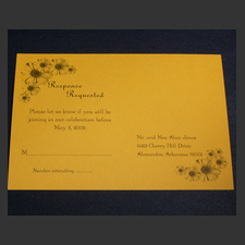 image of invitation - name rsvp Amanda J