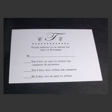 image of invitation - name rsvp Carrie