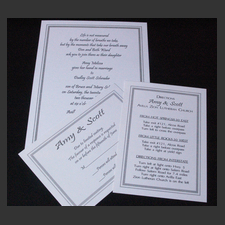 image of invitation - name Amy W