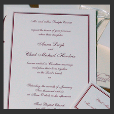image of invitation - name Anna E