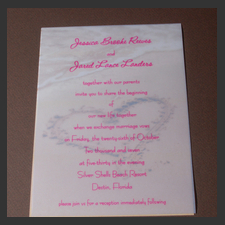 image of invitation - name Jessica R