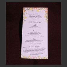 image of invitation - name menu Kinsey D