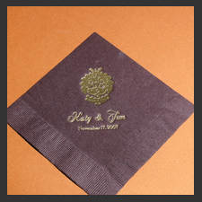 image of invitation - name napkin Katy