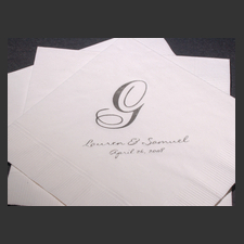 image of invitation - name napkin Lauren