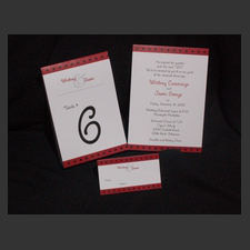 image of invitation - name tablecards Whitney C