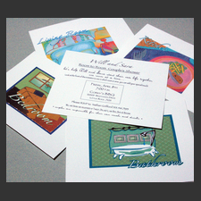 image of invitation - name shower Sara