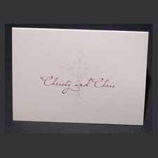 image of invitation - name Christie