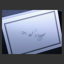 image of invitation - name Maggie