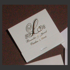 image of invitation - name matchbook Brandie