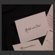 image of invitation - name Rachel F