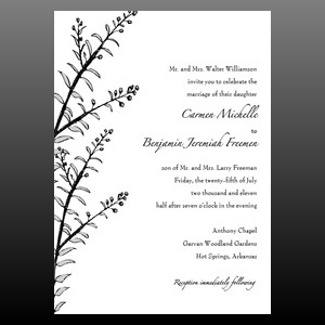 image of invitation - name decorative invitation branch