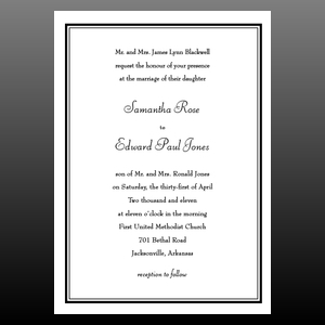 image of invitation - name invitation frame 1