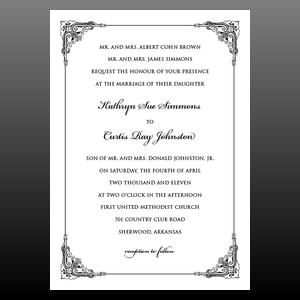 image of invitation - name invitation frame 3