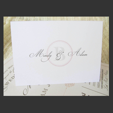 image of invitation - name Mindy D