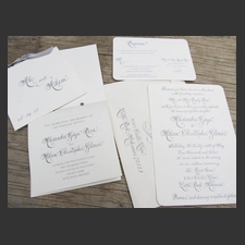 image of invitation - name Alexandria R