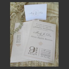 image of invitation - name Mindy D