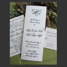 image of invitation - name Caroline C