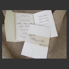 image of invitation - name pocketfold Melinda M