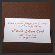 image of invitation - name reception Whitney