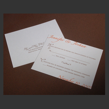 image of invitation - name rsvp Jennifer J