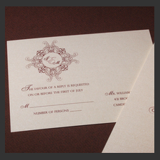 image of invitation - name rsvp Jennifer Jo