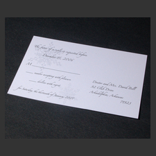 image of invitation - name rsvp Julee B