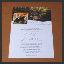 image of invitation - name Amanda D