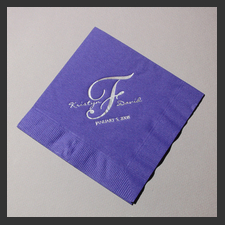 image of invitation - name napkin Kristyn