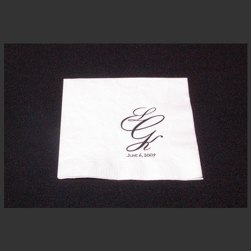 image of napkin Leslie M