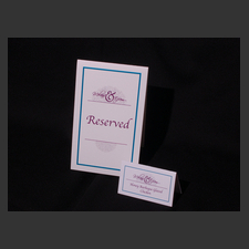 image of invitation - name tablecards Melanie F