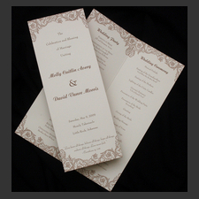 image of invitation - name Molly A