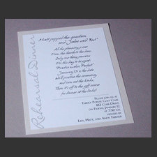 image of invitation - name rehearsal Julee