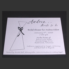 image of invitation - name shower Andrea