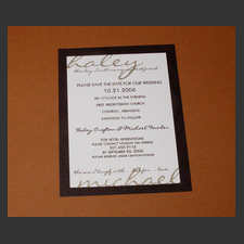 image of invitation - name Haley