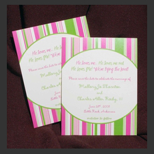 image of invitation - name Mallory T