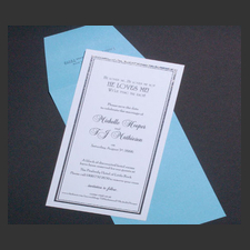 image of invitation - name Michelle