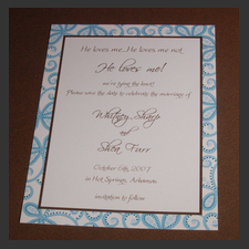 image of invitation - name Whitney