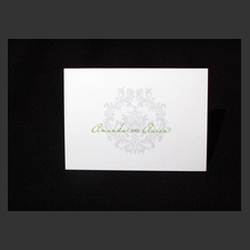 image of invitation - name Amanda La