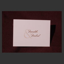 image of invitation - name Meredith B