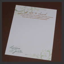 image of invitation - name note Lauren