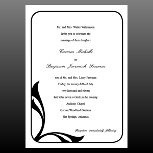 image of invitation - name invitation frame 4