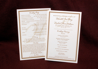 image of Meredith B Wedding Program